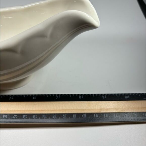 Vintage 1950's RLC USA Ironstone Gravy Boat Made in USA - Picture 3 of 6